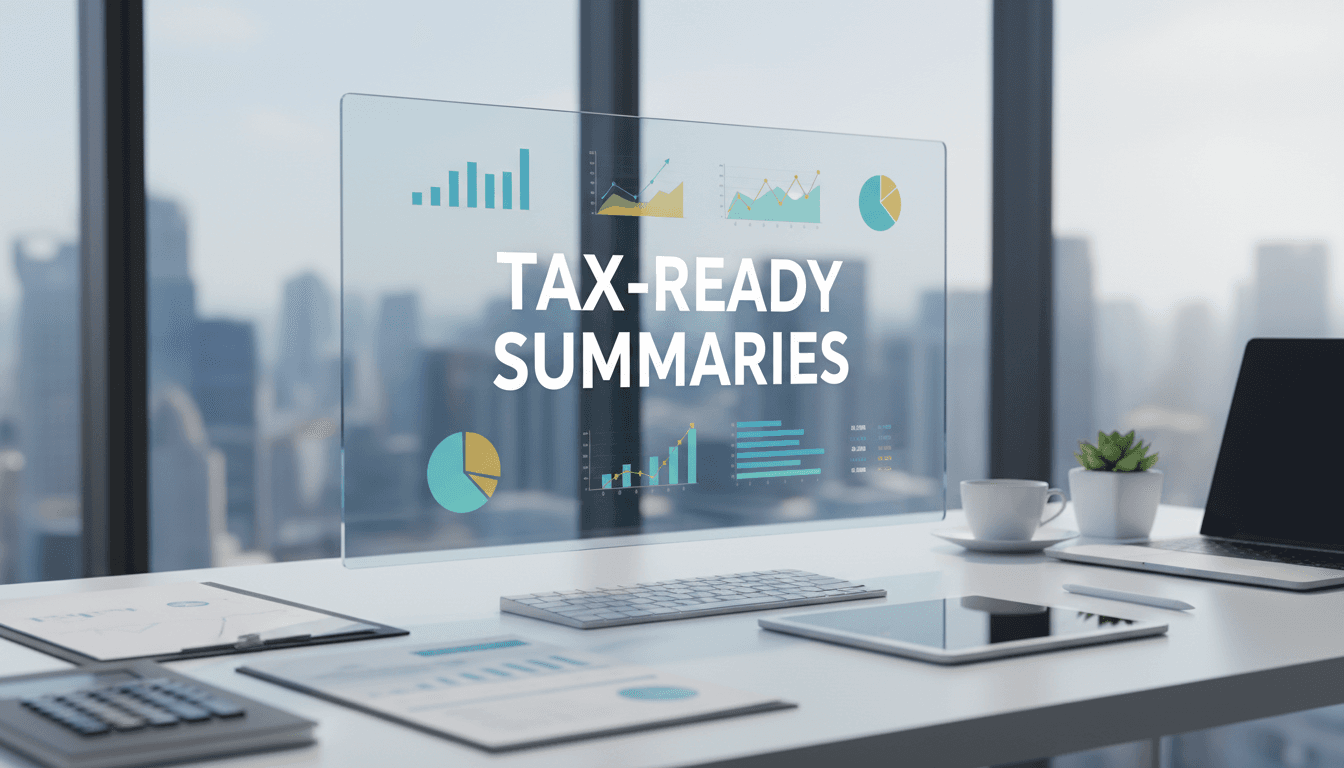 Tax-ready summaries